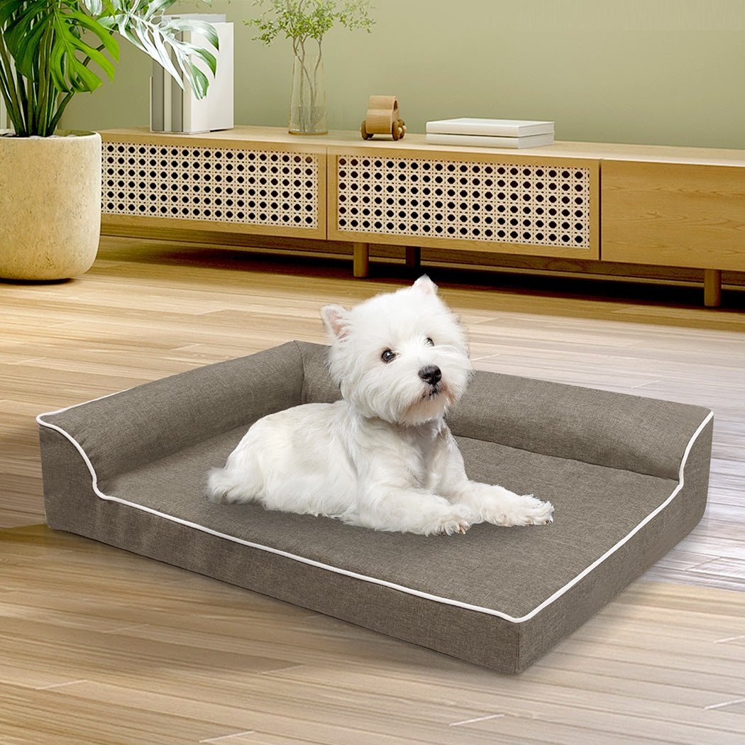 Orthopedic Memory Foam Dog Bed Medium - Coffee - Rivercity House & Home Co. (ABN 18 642 972 209) - Affordable Modern Furniture Australia