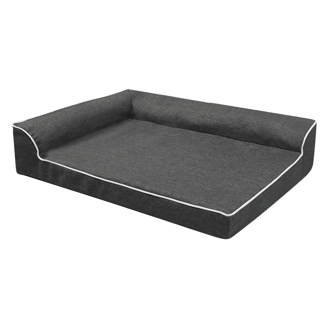 Orthopedic Memory Foam Dog Bed Medium - Grey - Rivercity House & Home Co. (ABN 18 642 972 209) - Affordable Modern Furniture Australia