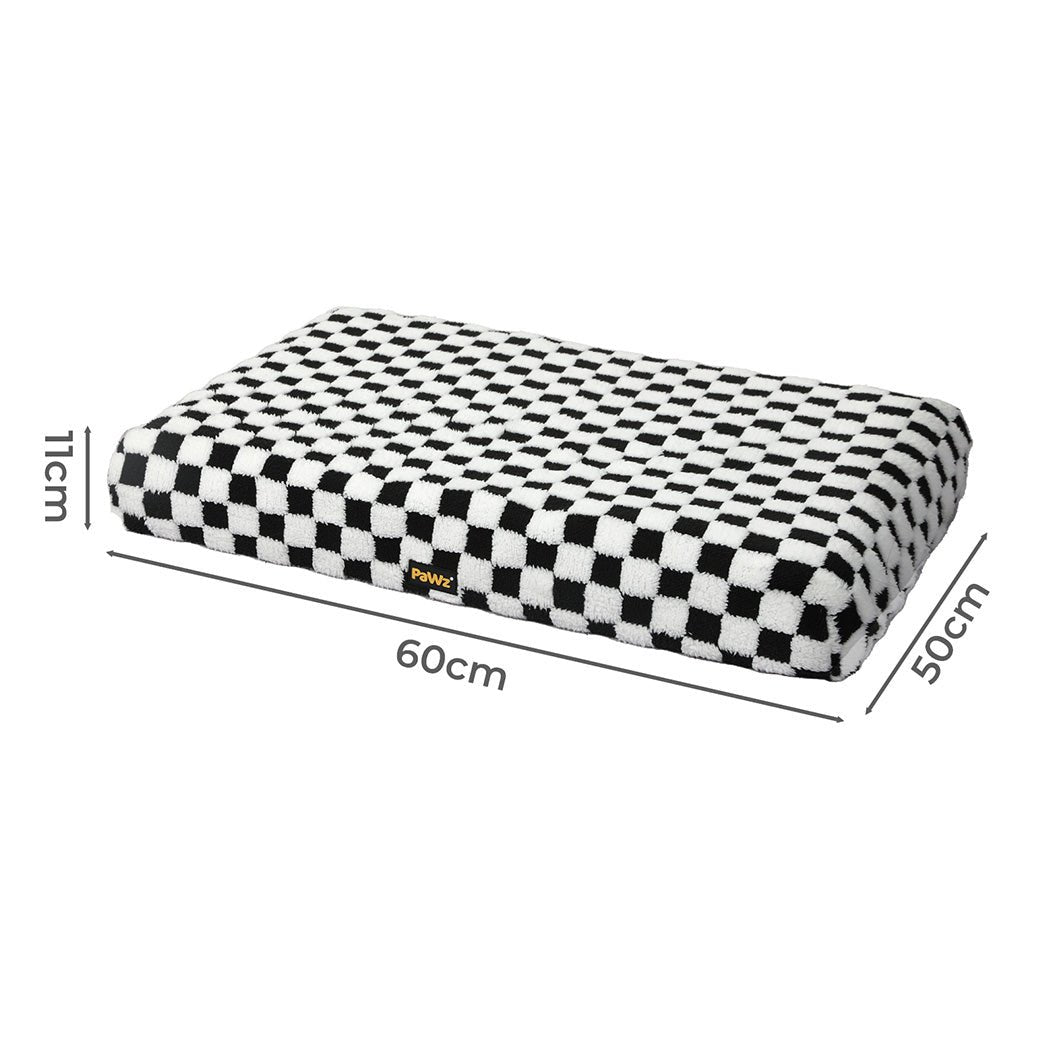 Orthopedic Memory Foam Dog Bed with Waterproof Sherpa Mat - Black and White - Rivercity House & Home Co. (ABN 18 642 972 209) - Affordable Modern Furniture Australia