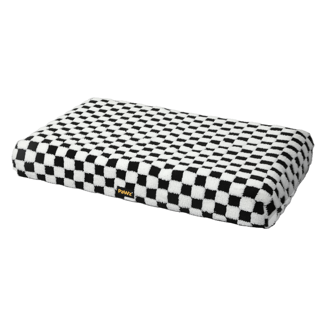 Orthopedic Memory Foam Dog Bed with Waterproof Sherpa Mat - Black and White - Rivercity House & Home Co. (ABN 18 642 972 209) - Affordable Modern Furniture Australia