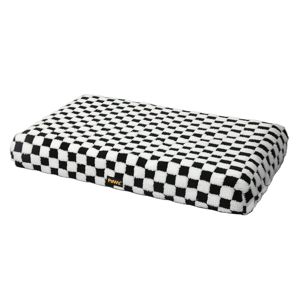 Orthopedic Memory Foam Dog Bed with Waterproof Sherpa Mat - Black and White - Rivercity House & Home Co. (ABN 18 642 972 209) - Affordable Modern Furniture Australia