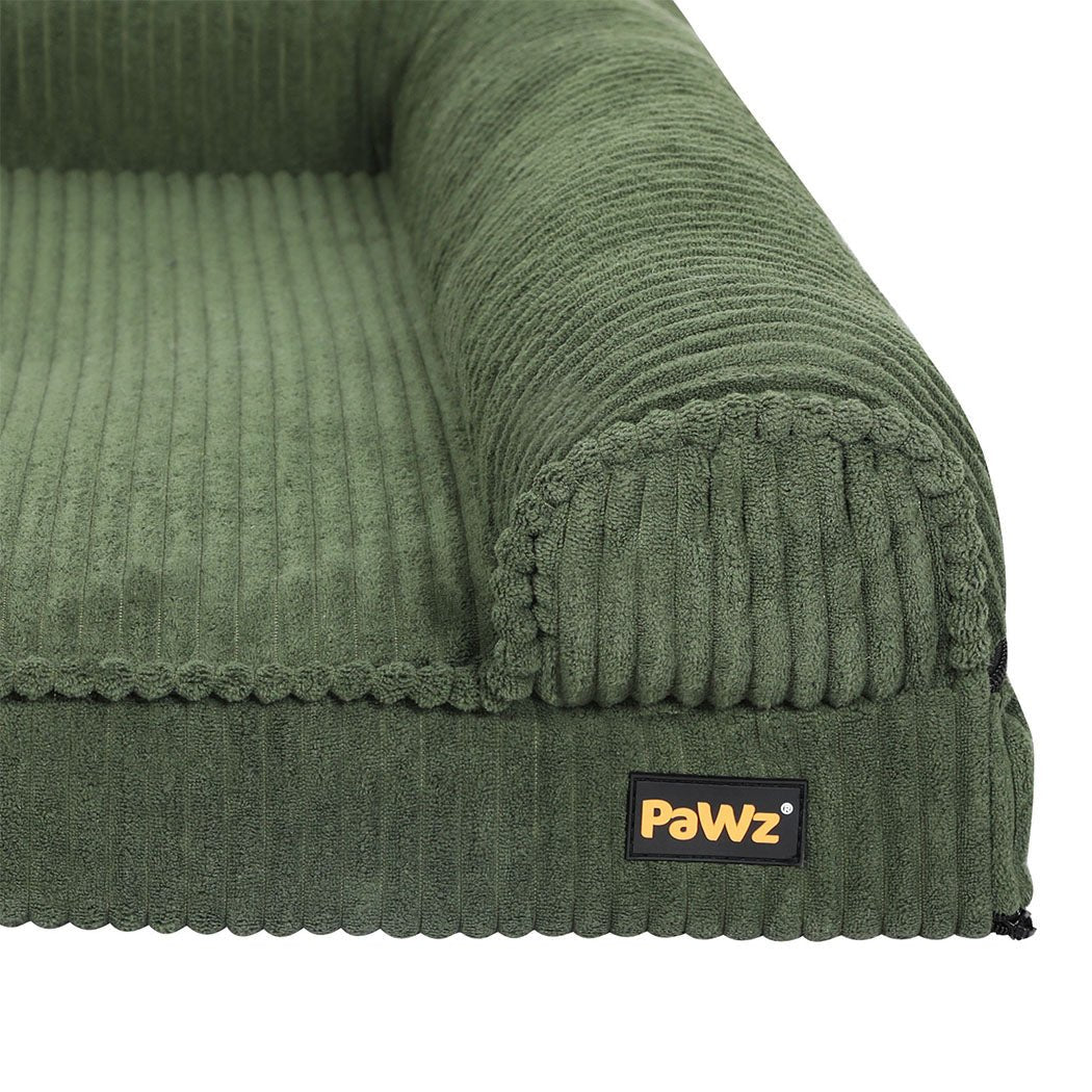 Orthopedic Non - Slip Dog Bed Mat with Bolstered Cushion - Green - Rivercity House & Home Co. (ABN 18 642 972 209) - Affordable Modern Furniture Australia