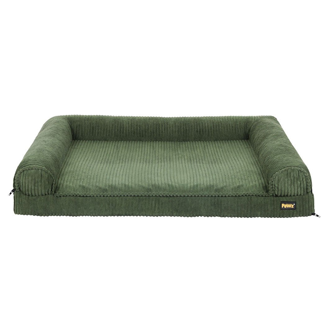 Orthopedic Non - Slip Dog Bed Mat with Bolstered Cushion - Green - Rivercity House & Home Co. (ABN 18 642 972 209) - Affordable Modern Furniture Australia