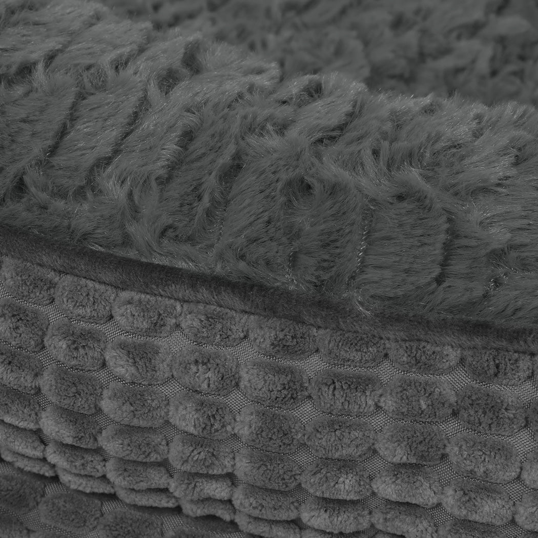 Orthopedic Plush Dog Bed XXXL Size Soft Washable Cushion - Grey - Rivercity House & Home Co. (ABN 18 642 972 209) - Affordable Modern Furniture Australia