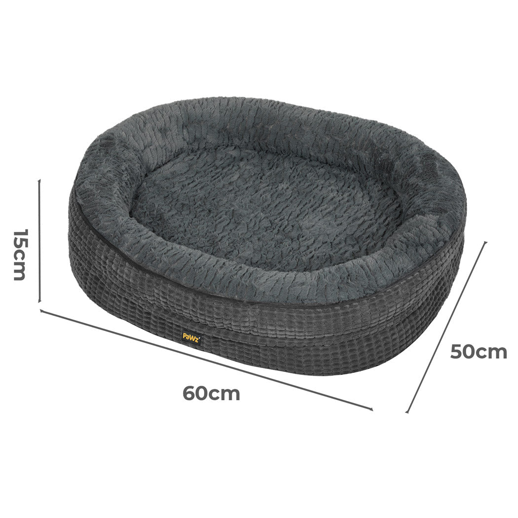 Orthopedic Plush Washable Dog Bed S Size - Grey - Rivercity House & Home Co. (ABN 18 642 972 209) - Affordable Modern Furniture Australia