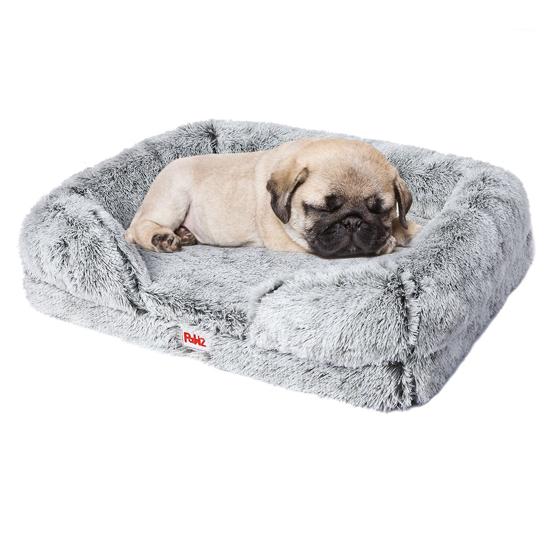 Orthopedic Small Dog Sofa Bed with Memory Foam - Grey - Rivercity House & Home Co. (ABN 18 642 972 209) - Affordable Modern Furniture Australia