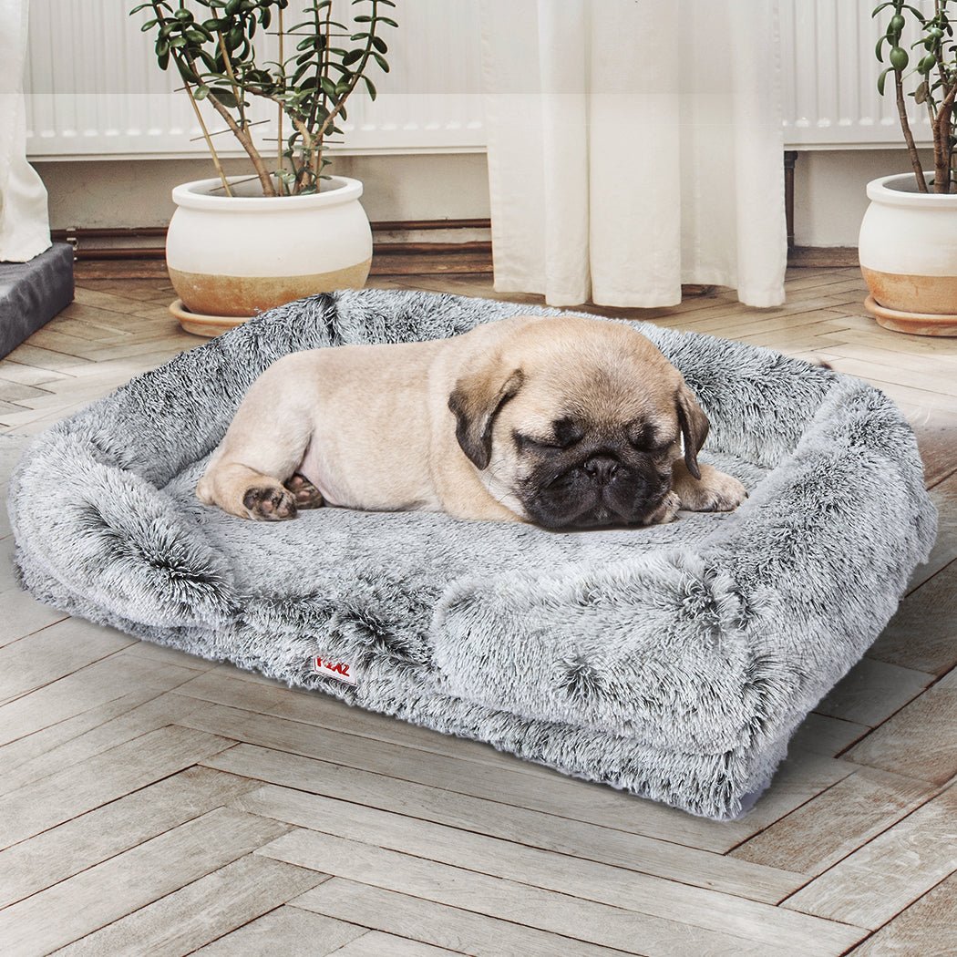 Orthopedic Small Dog Sofa Bed with Memory Foam - Grey - Rivercity House & Home Co. (ABN 18 642 972 209) - Affordable Modern Furniture Australia