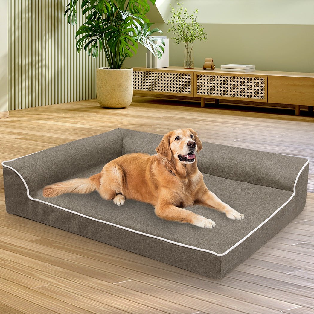 Orthopedic XXL Dog Bed with Memory Foam Support - Coffee - Rivercity House & Home Co. (ABN 18 642 972 209) - Affordable Modern Furniture Australia