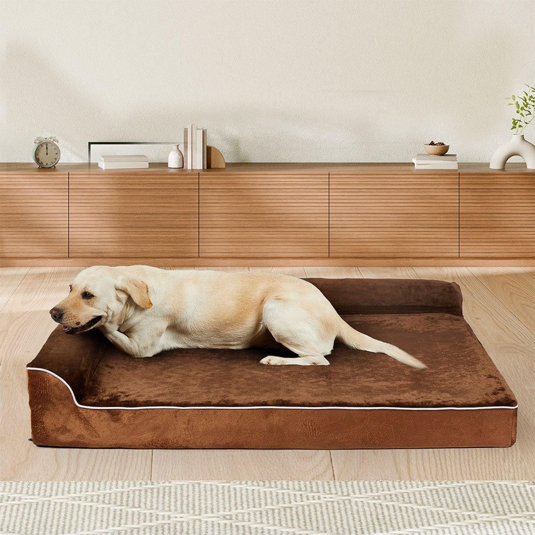 Orthopedic XXL Dog Bed with Memory Foam Support - Coffee - Rivercity House & Home Co. (ABN 18 642 972 209) - Affordable Modern Furniture Australia