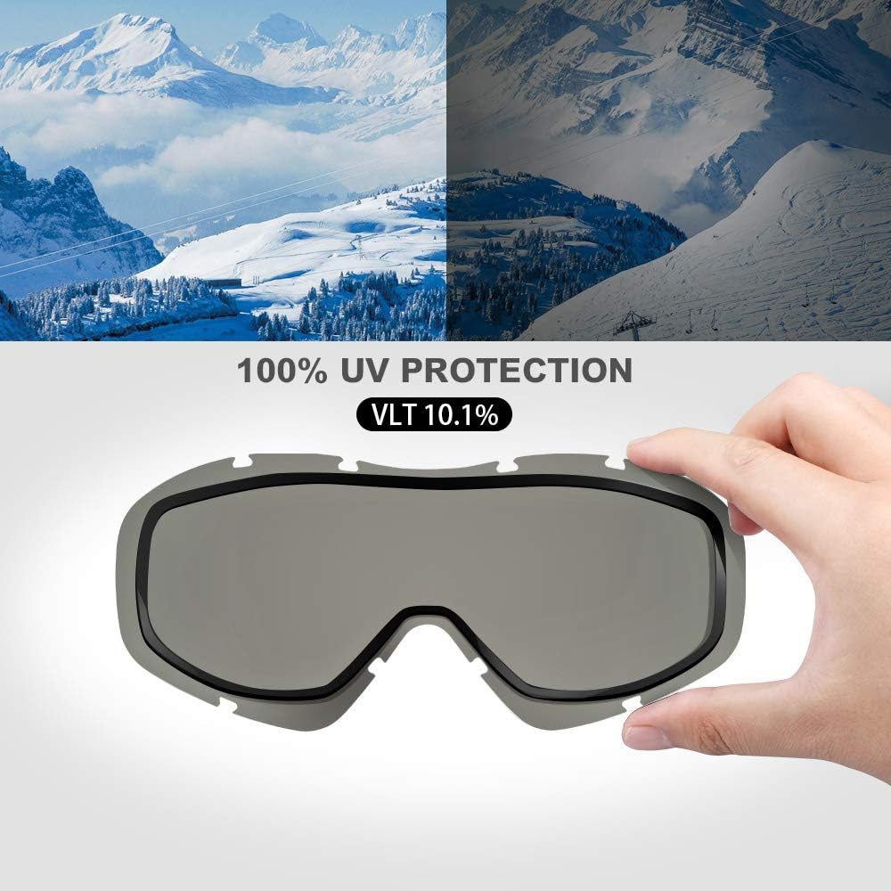 OTG Ski Goggles - Over Glasses Ski/Snowboard Goggles for Men, Women & Youth - 100% UV Protection-OM-5 - Outdoor Recreation > Snow Sports > Skiing & Accessories - Rivercity House & Home Co. (ABN 18 642 972 209) - Affordable Modern Furniture Australia