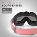OTG Ski Goggles Over Glasses with 100% UV Protection for Men, Women & Youth - OM-5