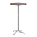 Outdoor Bar Table Furniture Wooden Cafe Table Aluminium Adjustable Round