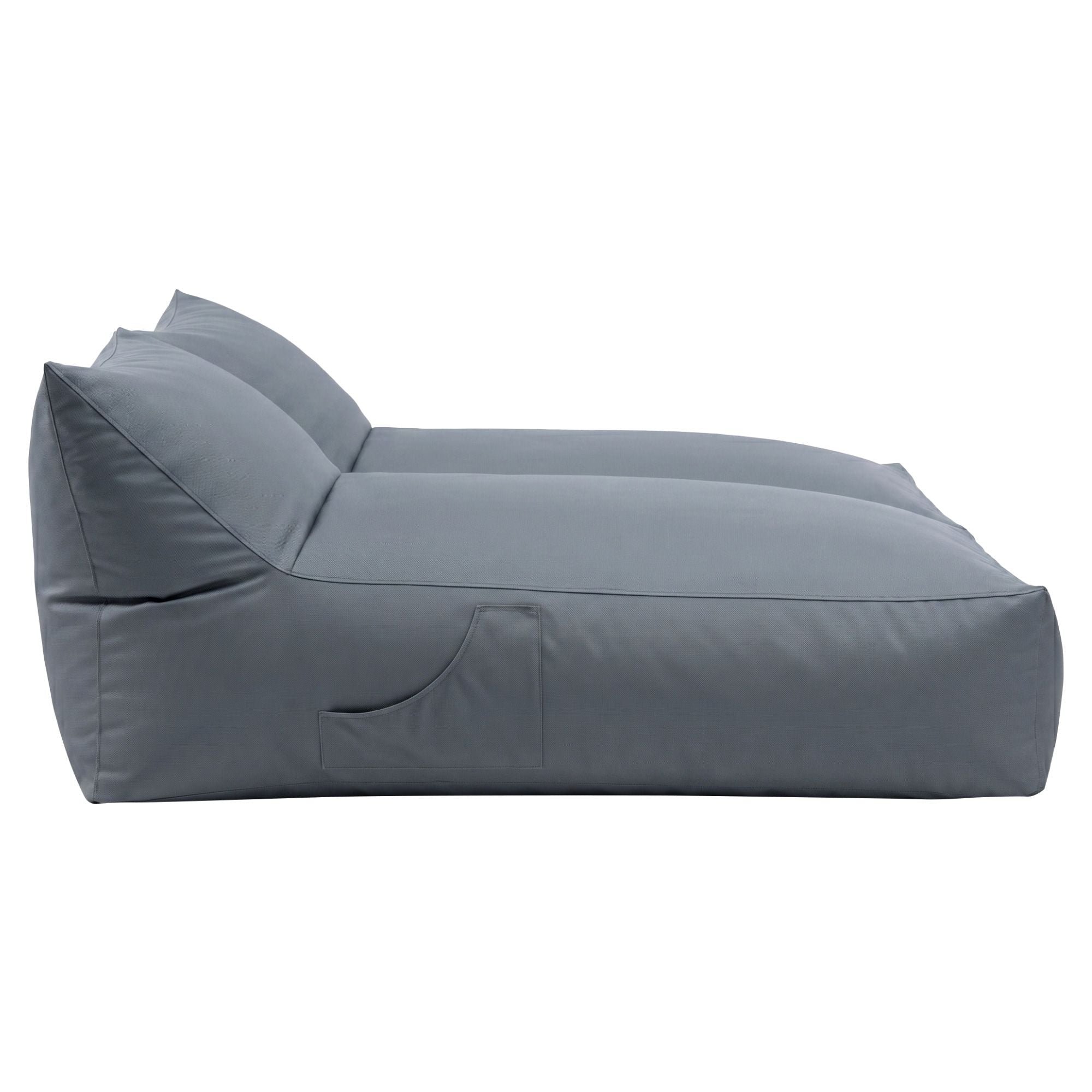Outdoor Bean Bag Chair Cover (No Filler) 2 Seater Beanbag Lounge Sofacover Adults Splash - Proof Large Bean Bag Cover for Patio Poolside Relaxing Indoor, Grey - Furniture > Sofas > Sofa Accessories - Rivercity House & Home Co. (ABN 18 642 972 209) - Affordable Modern Furniture Australia