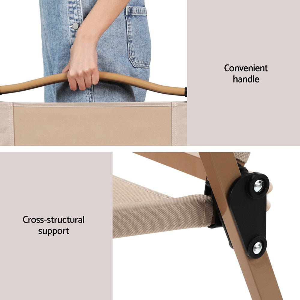 Outdoor Camping Chairs Portable Folding Beach Chair Patio Furniture - Furniture > Outdoor > Outdoor Sofas & Lounge Sets - Rivercity House & Home Co. (ABN 18 642 972 209) - Affordable Modern Furniture Australia