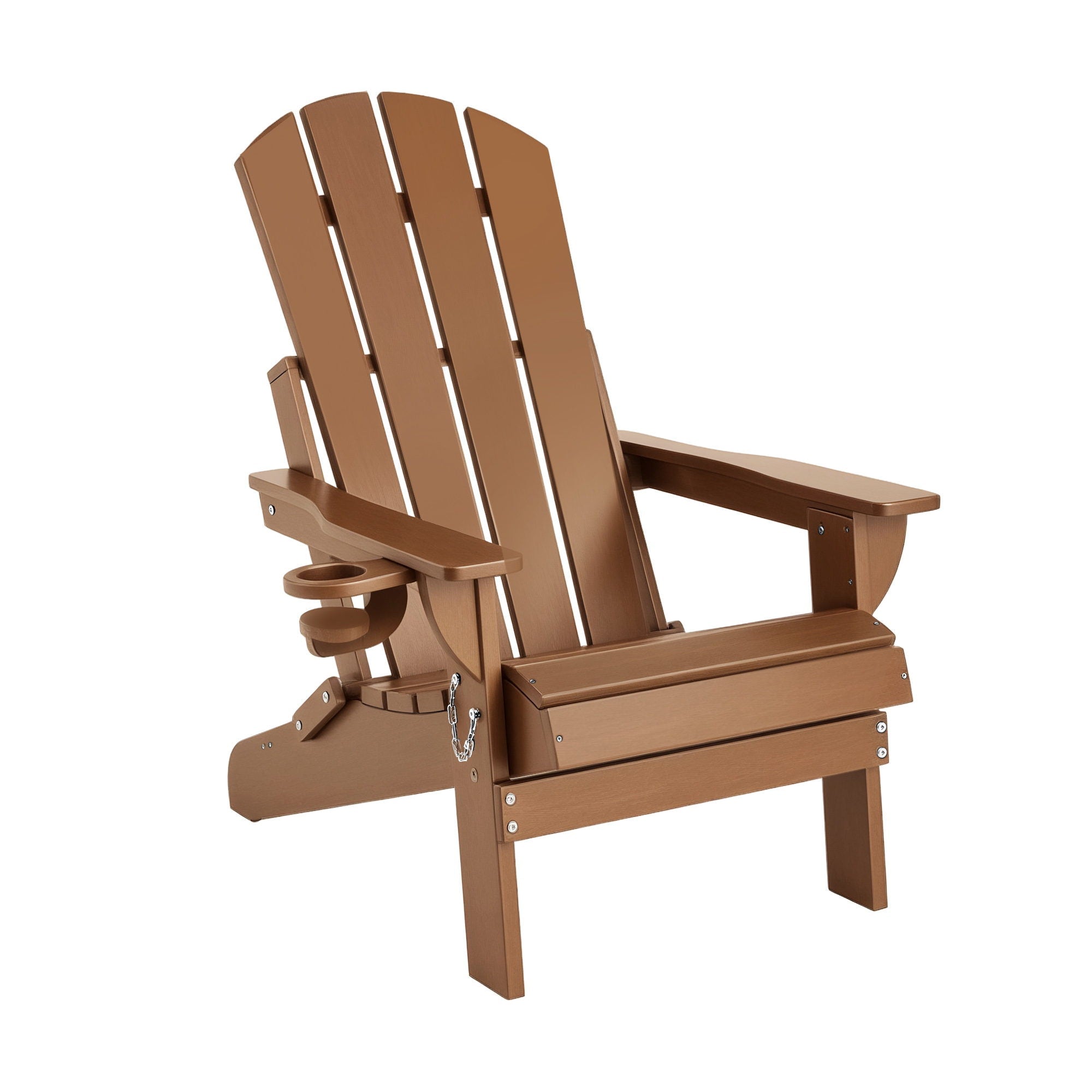 Outdoor Chairs Folding Adirondack Beach Chair HDPE Sun Lounge Patio Furniture Garden Brown - Furniture > Outdoor > Outdoor Chairs - Rivercity House & Home Co. (ABN 18 642 972 209) - Affordable Modern Furniture Australia