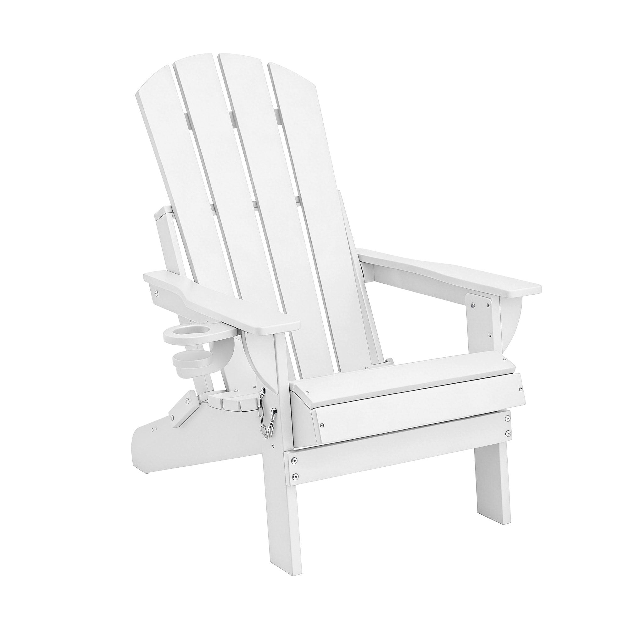 Outdoor Chairs Folding Adirondack Beach Chair HDPE Sun Lounge Patio Furniture Garden White - Furniture > Outdoor > Outdoor Chairs - Rivercity House & Home Co. (ABN 18 642 972 209) - Affordable Modern Furniture Australia