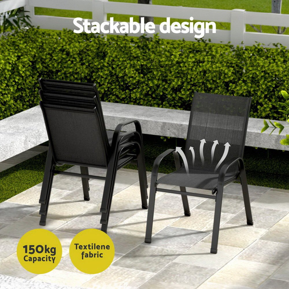 Outdoor Dining Set Table and Chairs Patio Garden Furniture Bistro Set - Furniture > Outdoor > Outdoor Dining Sets - Rivercity House & Home Co. (ABN 18 642 972 209) - Affordable Modern Furniture Australia