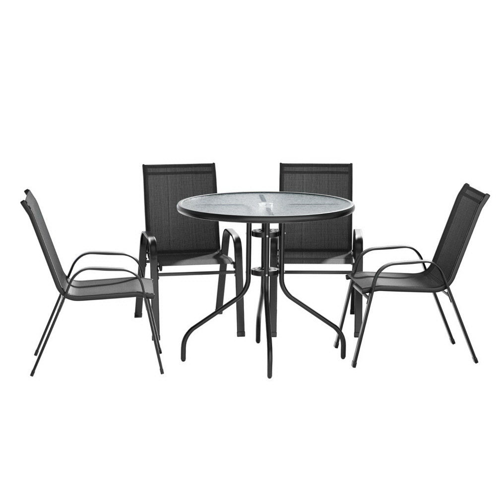 Outdoor Dining Set Table and Chairs Patio Garden Furniture Bistro Set - Furniture > Outdoor > Outdoor Dining Sets - Rivercity House & Home Co. (ABN 18 642 972 209) - Affordable Modern Furniture Australia