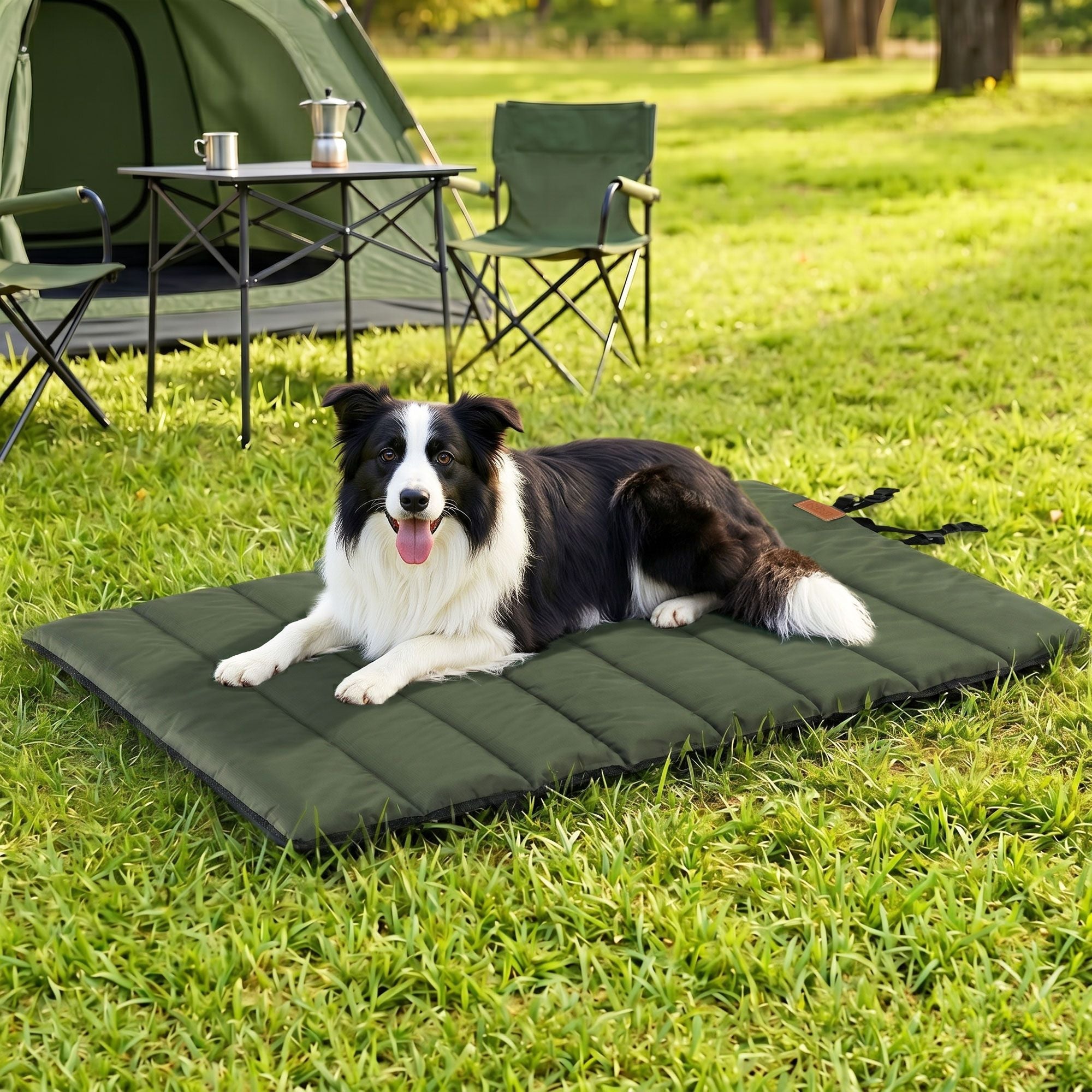 Outdoor Dog Bed Large Water-resistant Washable Foldable Travel Dog Mat Green - Pet Care > Dog Supplies > Dog Beds - Rivercity House & Home Co. (ABN 18 642 972 209) - Affordable Modern Furniture Australia