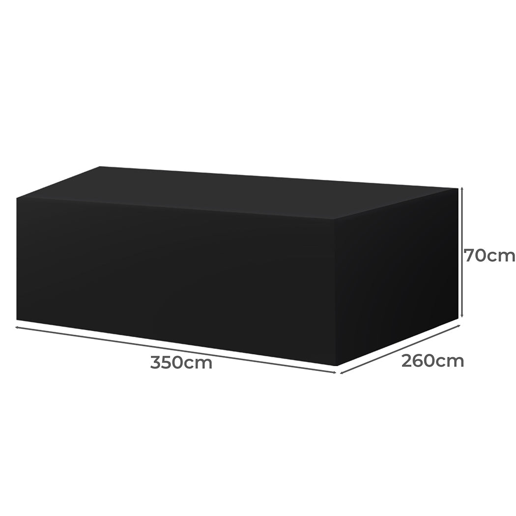 Outdoor Furniture Cover 15cm Waterproof Tear Resistant - Black - Rivercity House & Home Co. (ABN 18 642 972 209) - Affordable Modern Furniture Australia