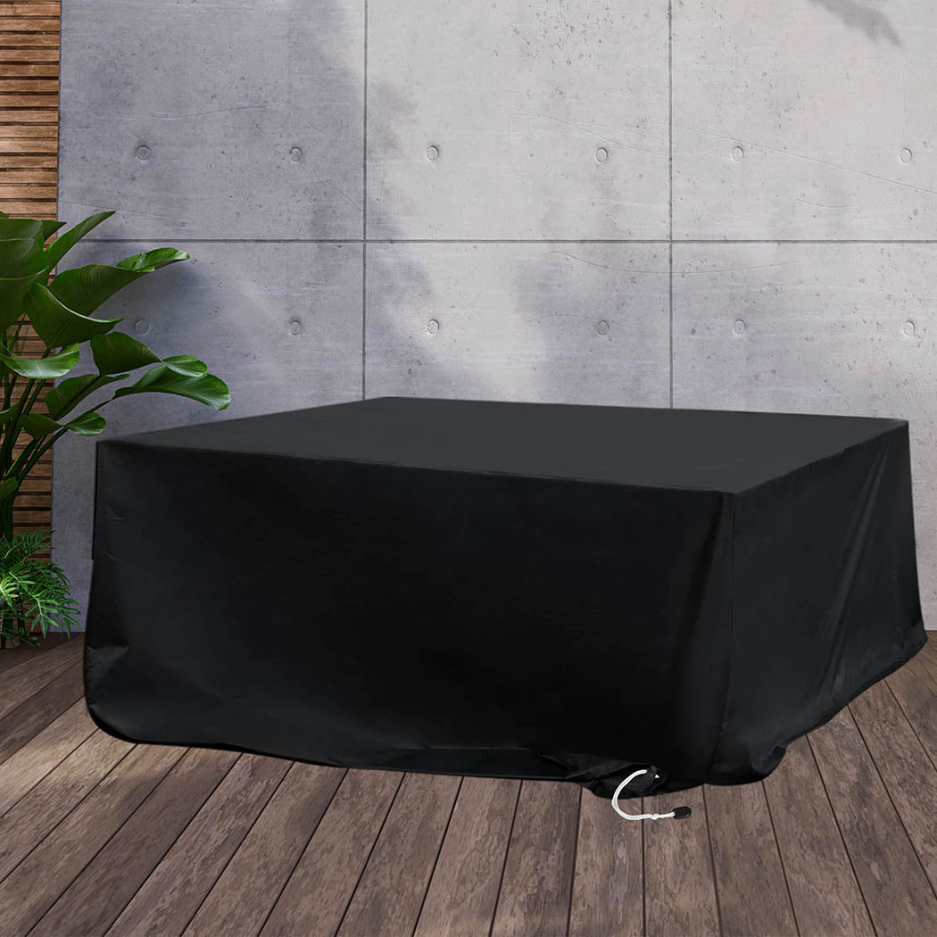 Outdoor Furniture Cover 15cm Waterproof Tear Resistant - Black - Rivercity House & Home Co. (ABN 18 642 972 209) - Affordable Modern Furniture Australia