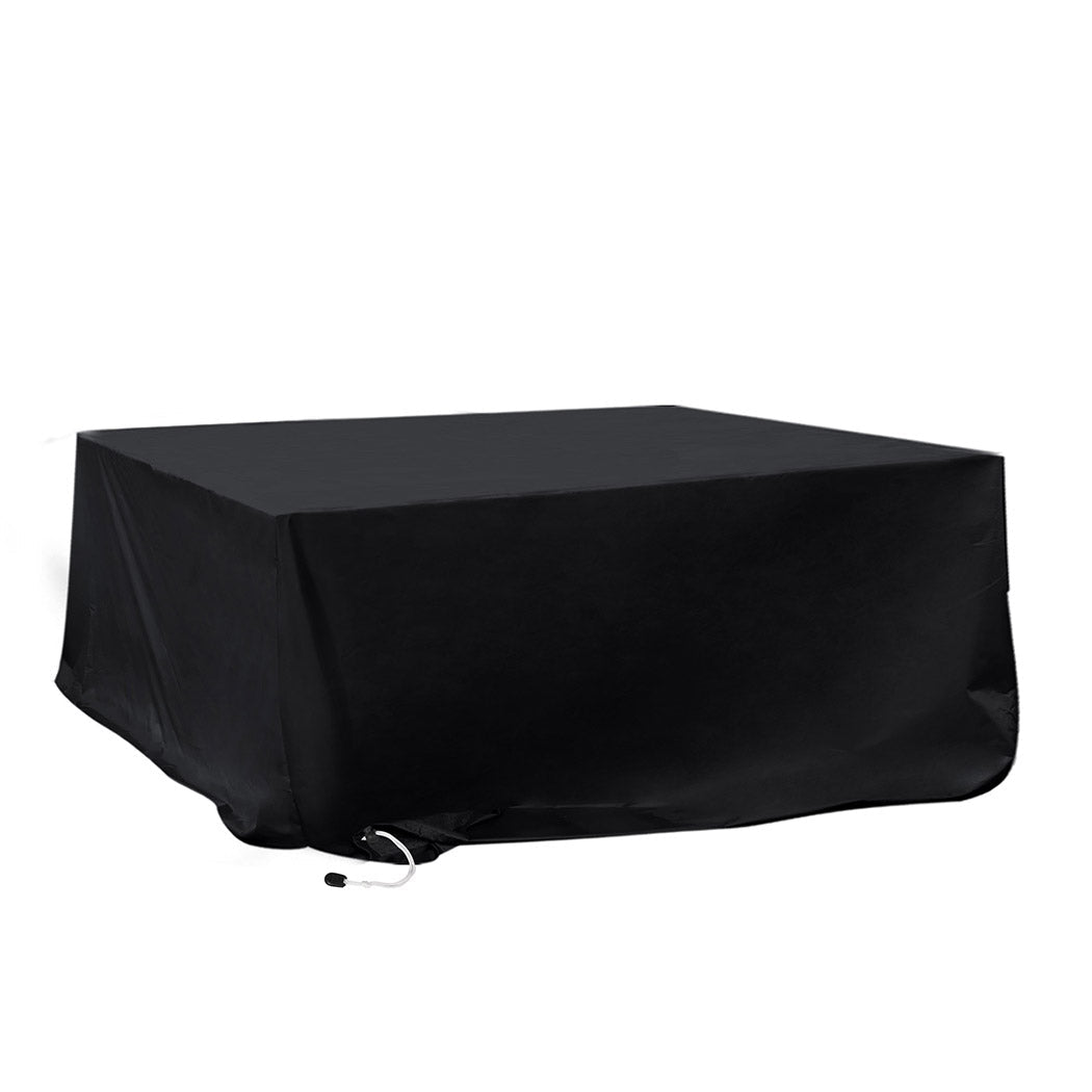 Outdoor Furniture Cover 15cm Waterproof Tear Resistant - Black - Rivercity House & Home Co. (ABN 18 642 972 209) - Affordable Modern Furniture Australia
