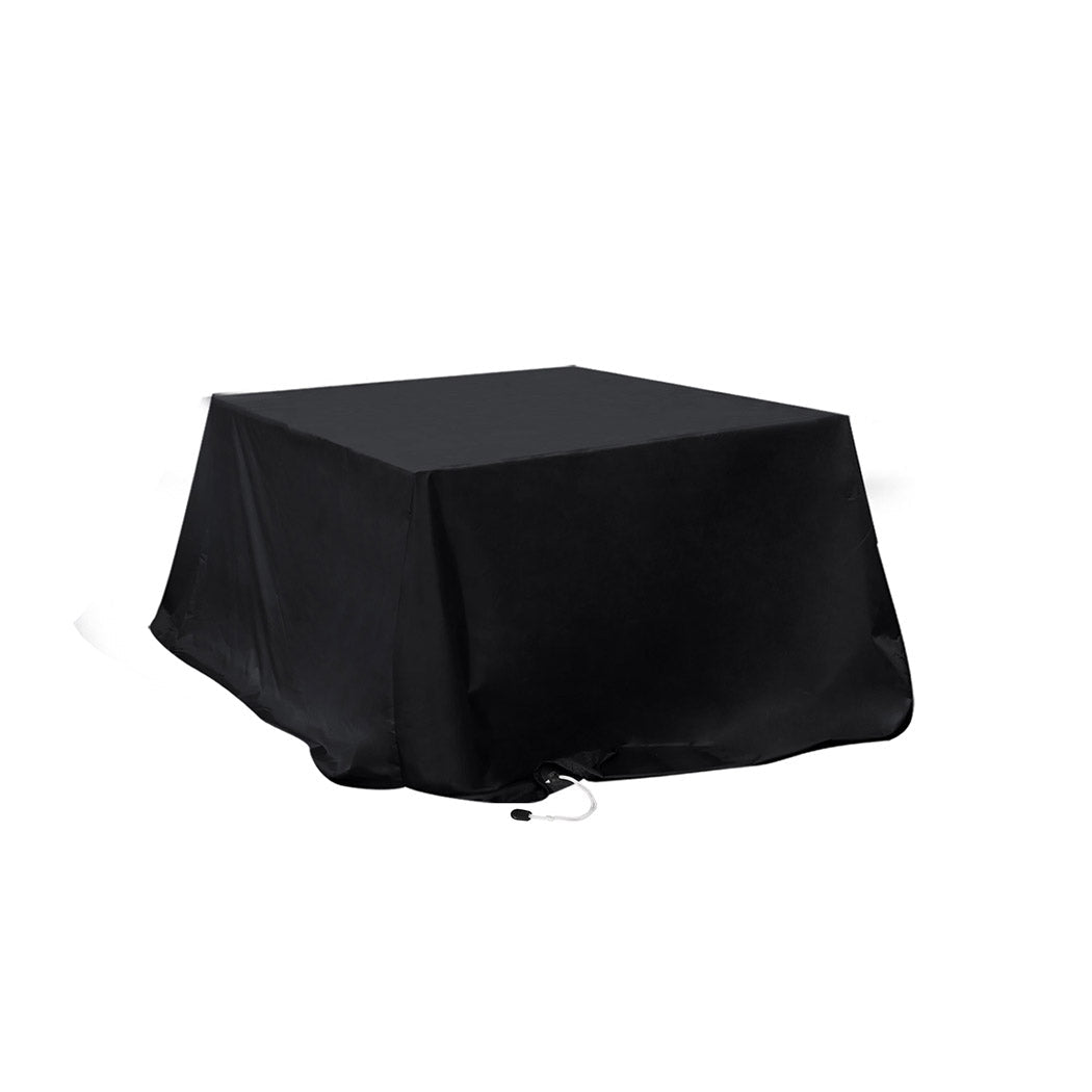 Outdoor Furniture Cover Waterproof Tear Resistant with Draw Cord - Black - Rivercity House & Home Co. (ABN 18 642 972 209) - Affordable Modern Furniture Australia