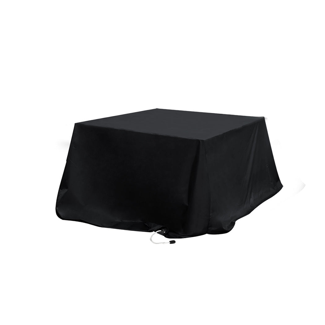 Outdoor Furniture Cover Waterproof Tear Resistant with Draw Cord - Black - Rivercity House & Home Co. (ABN 18 642 972 209) - Affordable Modern Furniture Australia