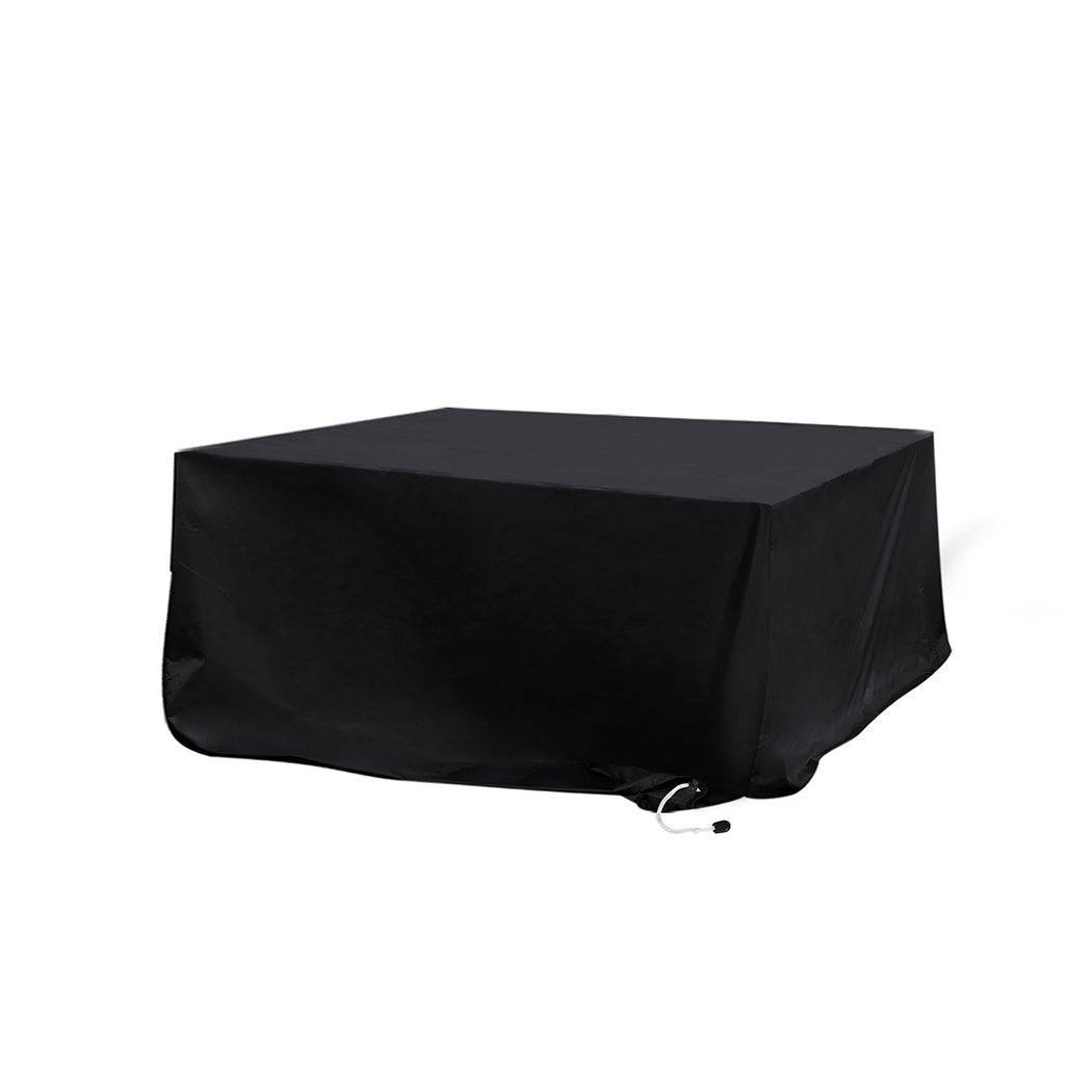Outdoor Furniture Cover with 10cm Extension - Black - Rivercity House & Home Co. (ABN 18 642 972 209) - Affordable Modern Furniture Australia
