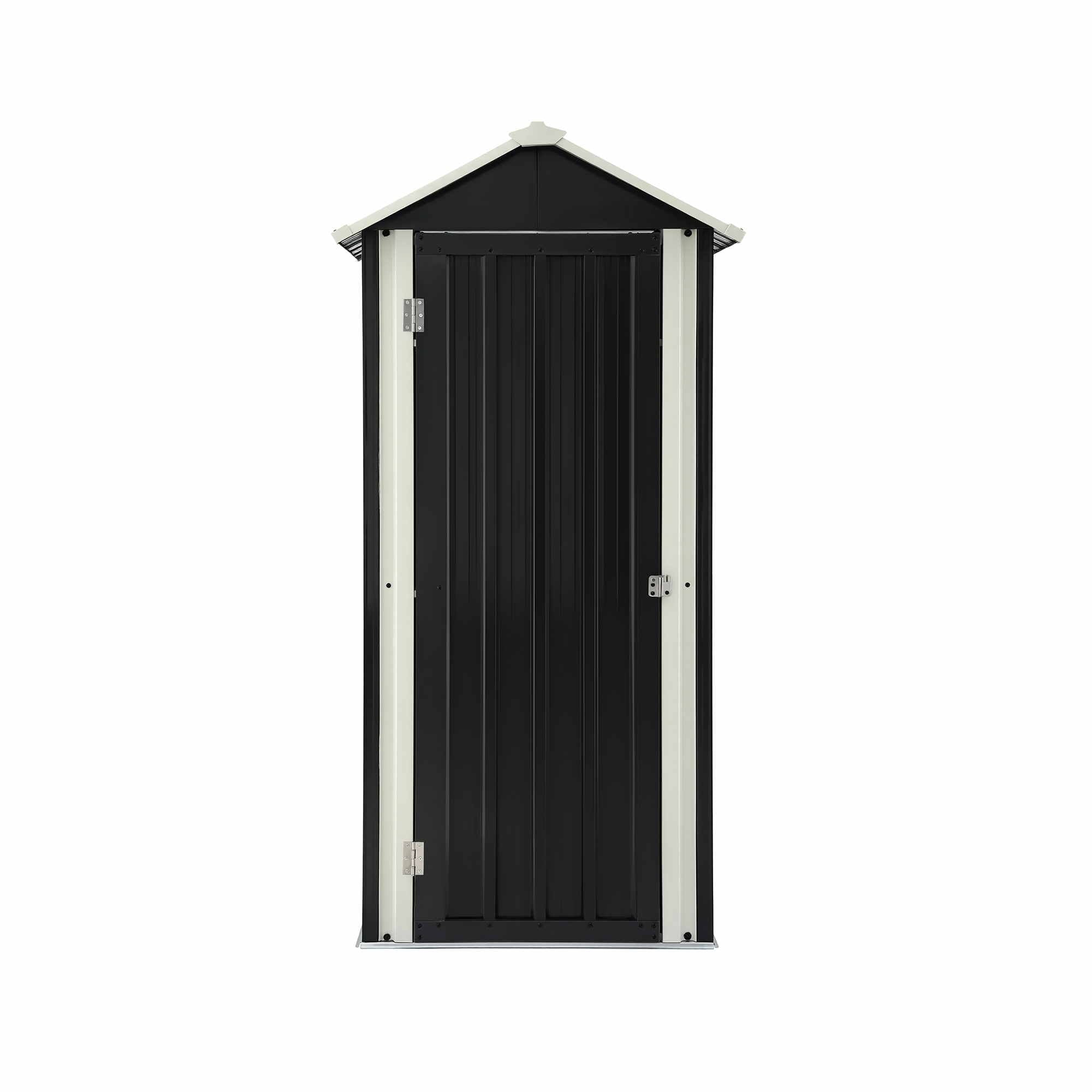 Outdoor Lockable Steel Storage Cabinet with Adjustable Shelves Garden Shed - Black - Furniture > Office > Storage Cabinets - Rivercity House & Home Co. (ABN 18 642 972 209) - Affordable Modern Furniture Australia
