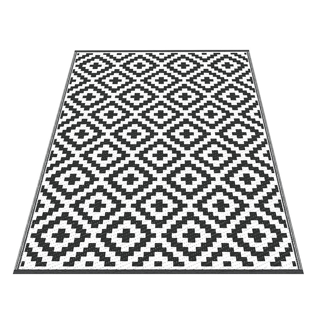 Outdoor Rugs 120x180cm Large Carpet Reversible Area Mat PP Dual - Sided Patio Rug Cross - Home & Garden > Rugs > Outdoor Rugs - Rivercity House & Home Co. (ABN 18 642 972 209) - Affordable Modern Furniture Australia