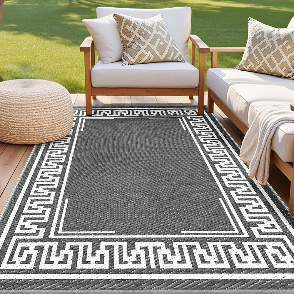 Outdoor Rugs 152x244cm Large Carpet Reversible Area Mat PP Dual - Sided Patio Rug Greek Key - Home & Garden > Rugs > Outdoor Rugs - Rivercity House & Home Co. (ABN 18 642 972 209) - Affordable Modern Furniture Australia