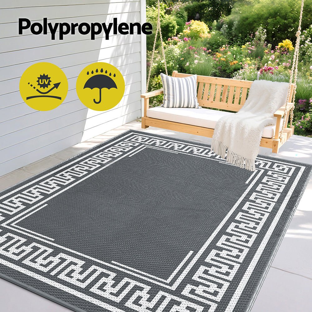 Outdoor Rugs 152x244cm Large Carpet Reversible Area Mat PP Dual - Sided Patio Rug Greek Key - Home & Garden > Rugs > Outdoor Rugs - Rivercity House & Home Co. (ABN 18 642 972 209) - Affordable Modern Furniture Australia