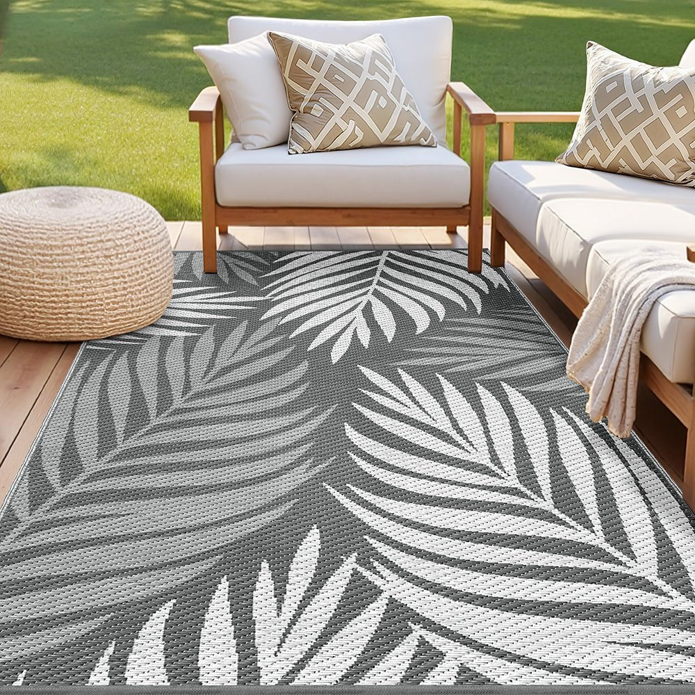Outdoor Rugs 152x244cm Large Carpet Reversible Area Mat PP Dual - Sided Patio Rug Leaf - Home & Garden > Rugs > Outdoor Rugs - Rivercity House & Home Co. (ABN 18 642 972 209) - Affordable Modern Furniture Australia