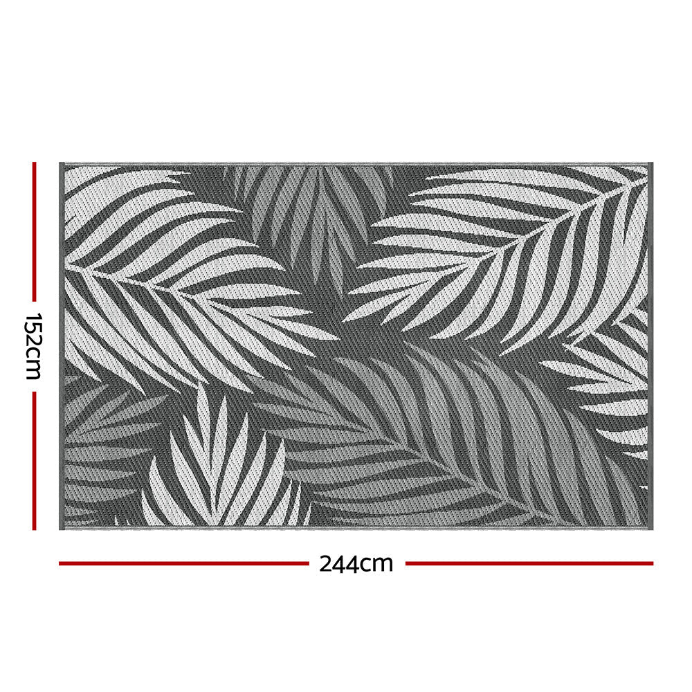 Outdoor Rugs 152x244cm Large Carpet Reversible Area Mat PP Dual - Sided Patio Rug Leaf - Home & Garden > Rugs > Outdoor Rugs - Rivercity House & Home Co. (ABN 18 642 972 209) - Affordable Modern Furniture Australia