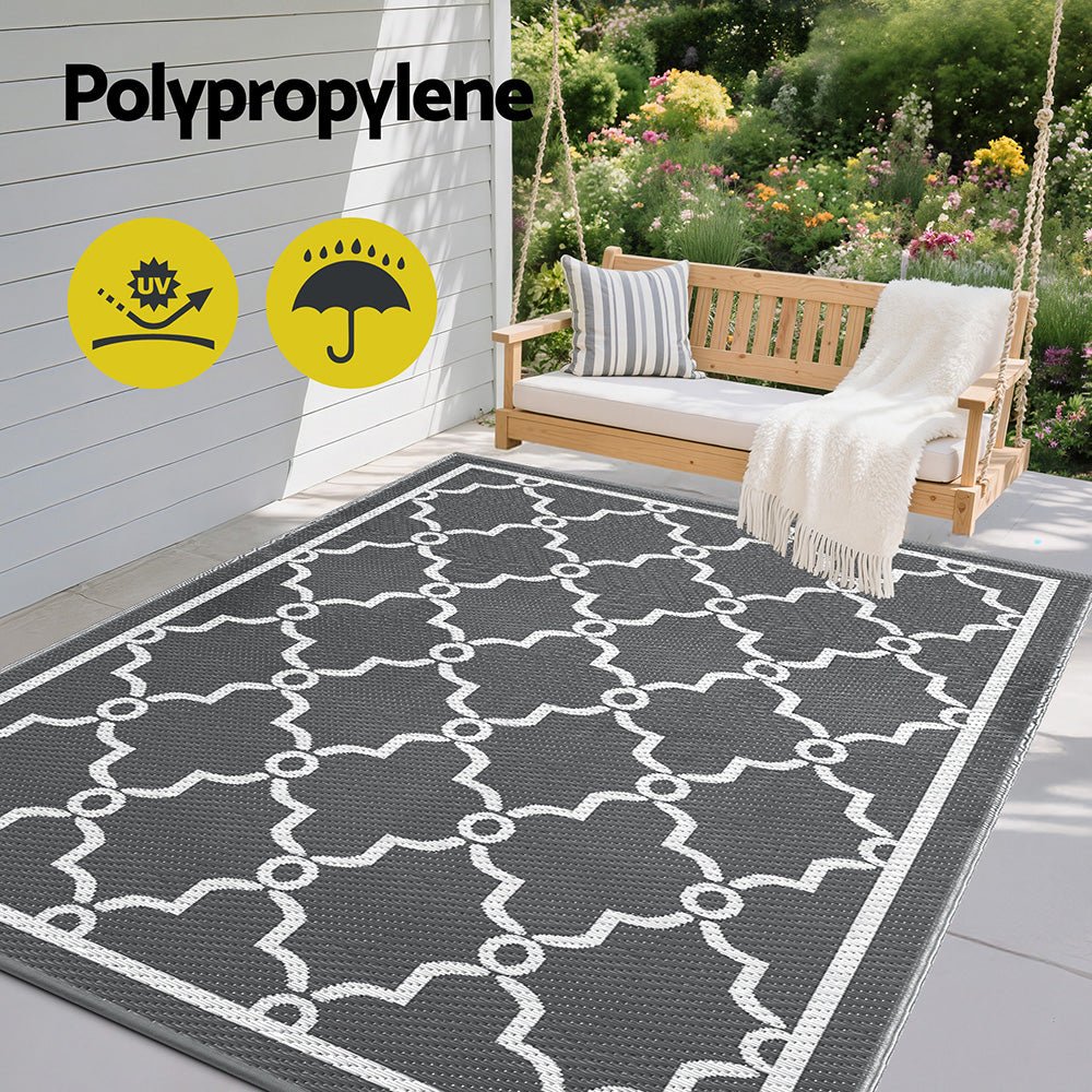 Outdoor Rugs 152x244cm Large Carpet Reversible Area Mat PP Dual - Sided Patio Rug Maroc - Home & Garden > Rugs > Outdoor Rugs - Rivercity House & Home Co. (ABN 18 642 972 209) - Affordable Modern Furniture Australia