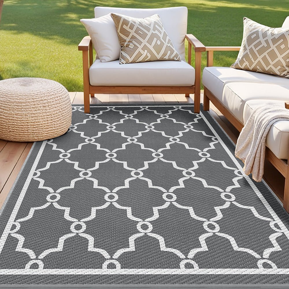 Outdoor Rugs 152x244cm Large Carpet Reversible Area Mat PP Dual - Sided Patio Rug Maroc - Home & Garden > Rugs > Outdoor Rugs - Rivercity House & Home Co. (ABN 18 642 972 209) - Affordable Modern Furniture Australia