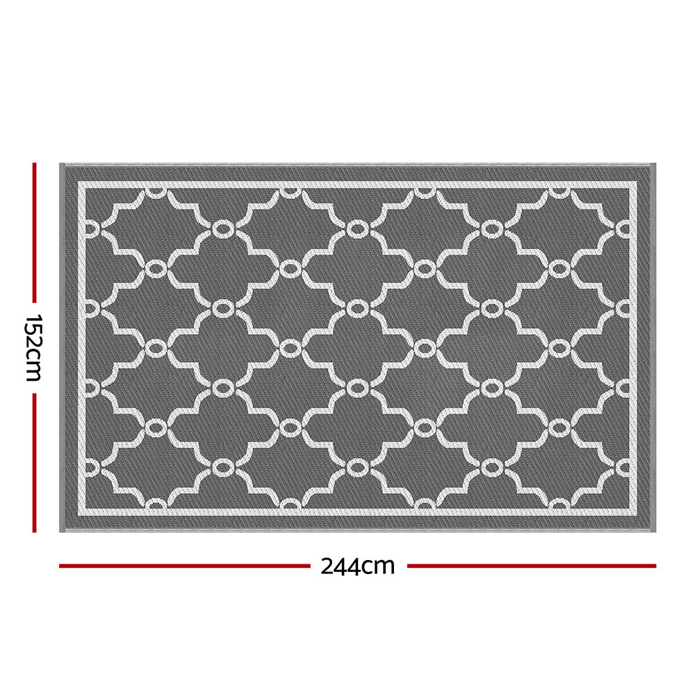 Outdoor Rugs 152x244cm Large Carpet Reversible Area Mat PP Dual - Sided Patio Rug Maroc - Home & Garden > Rugs > Outdoor Rugs - Rivercity House & Home Co. (ABN 18 642 972 209) - Affordable Modern Furniture Australia