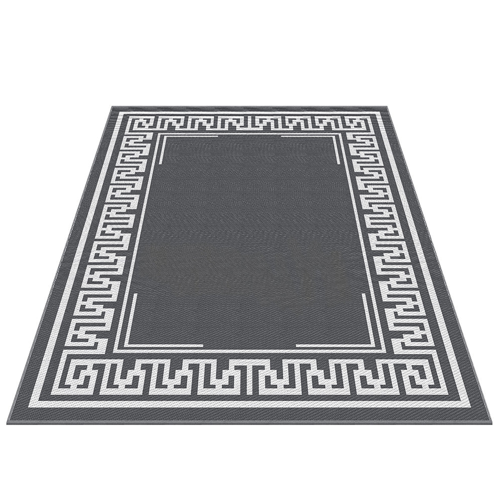 Outdoor Rugs 274x366cm Large Carpet Reversible Area Mat PP Dual - Sided Patio Rug Greek Key - Home & Garden > Rugs > Outdoor Rugs - Rivercity House & Home Co. (ABN 18 642 972 209) - Affordable Modern Furniture Australia