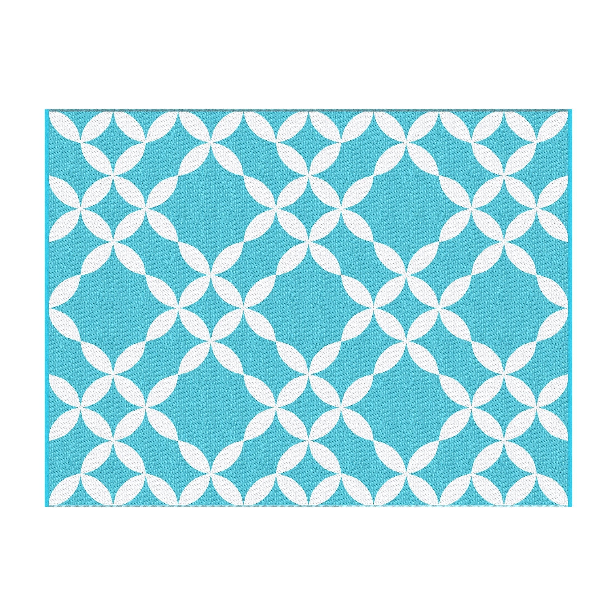 Outdoor Rugs 274x366cm Large Carpet Reversible Area Mat PP Dual - Sided Patio Rug Light Blue - Home & Garden > Rugs > Outdoor Rugs - Rivercity House & Home Co. (ABN 18 642 972 209) - Affordable Modern Furniture Australia