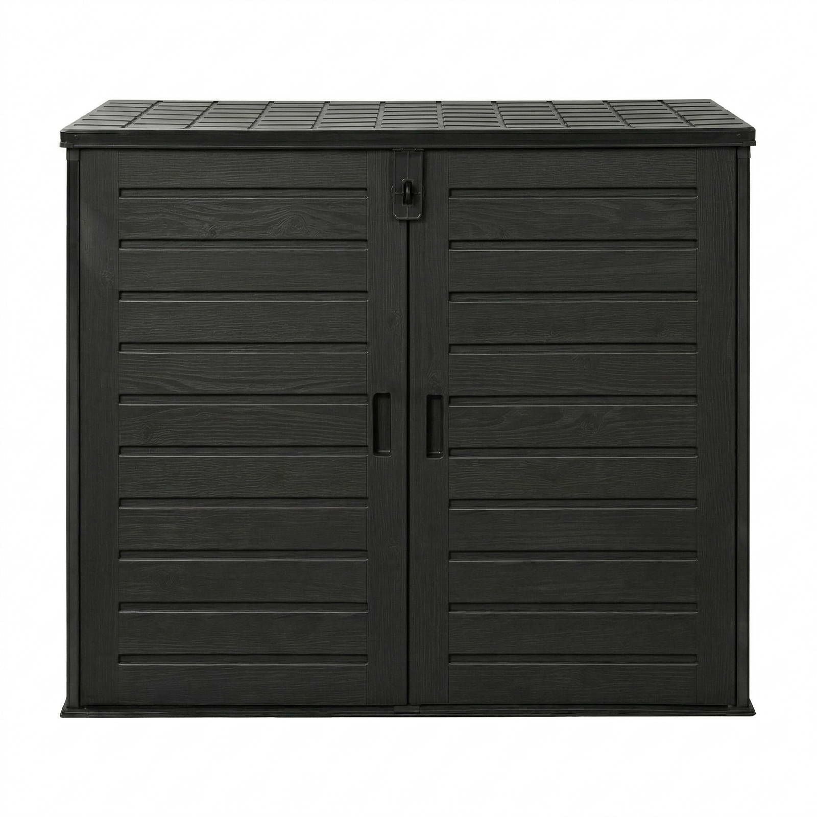 Outdoor Storage Box 1170L Container Lockable Cabinet Tool Organizer Shed Black - Home & Garden > Storage > Storage Boxes - Rivercity House & Home Co. (ABN 18 642 972 209) - Affordable Modern Furniture Australia