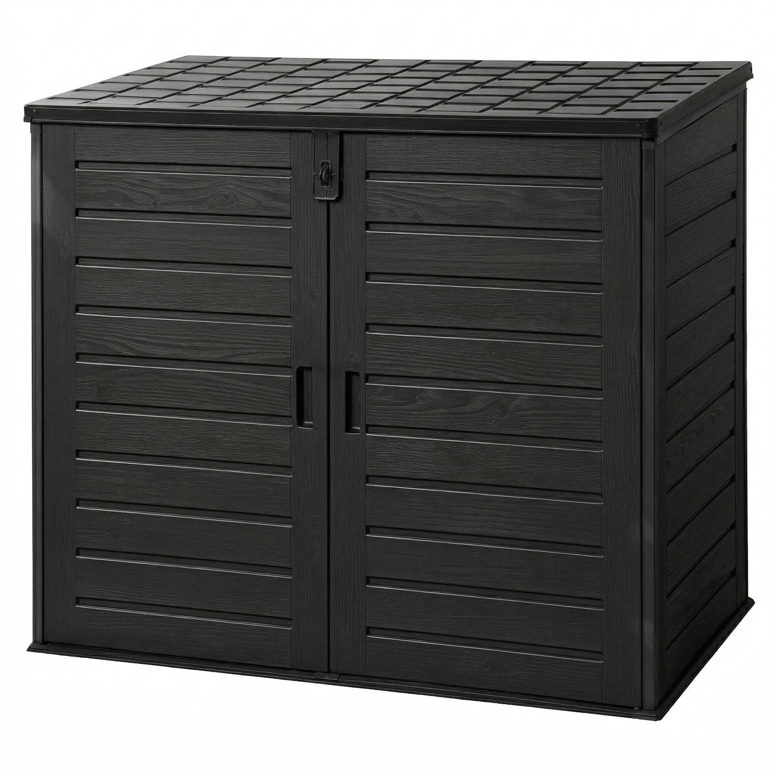 Outdoor Storage Box 1170L Container Lockable Cabinet Tool Organizer Shed Black - Home & Garden > Storage > Storage Boxes - Rivercity House & Home Co. (ABN 18 642 972 209) - Affordable Modern Furniture Australia