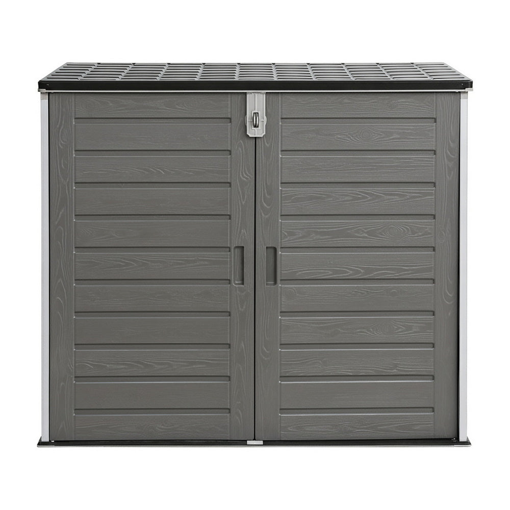 Outdoor Storage Box 1170L Container Lockable Cabinet Tool Organizer Shed Grey - Furniture > Outdoor > Outdoor Storage Boxes - Rivercity House & Home Co. (ABN 18 642 972 209) - Affordable Modern Furniture Australia