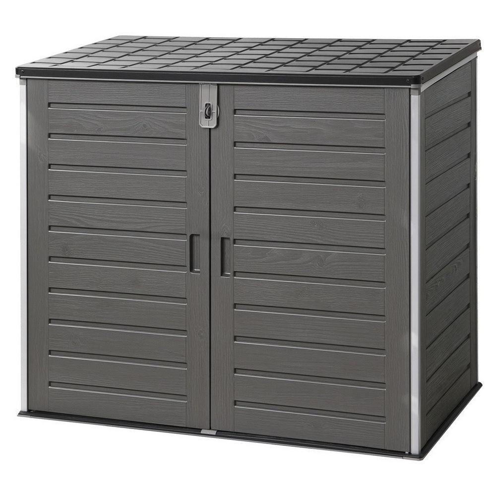 Outdoor Storage Box 1170L Container Lockable Cabinet Tool Organizer Shed Grey - Furniture > Outdoor > Outdoor Storage Boxes - Rivercity House & Home Co. (ABN 18 642 972 209) - Affordable Modern Furniture Australia