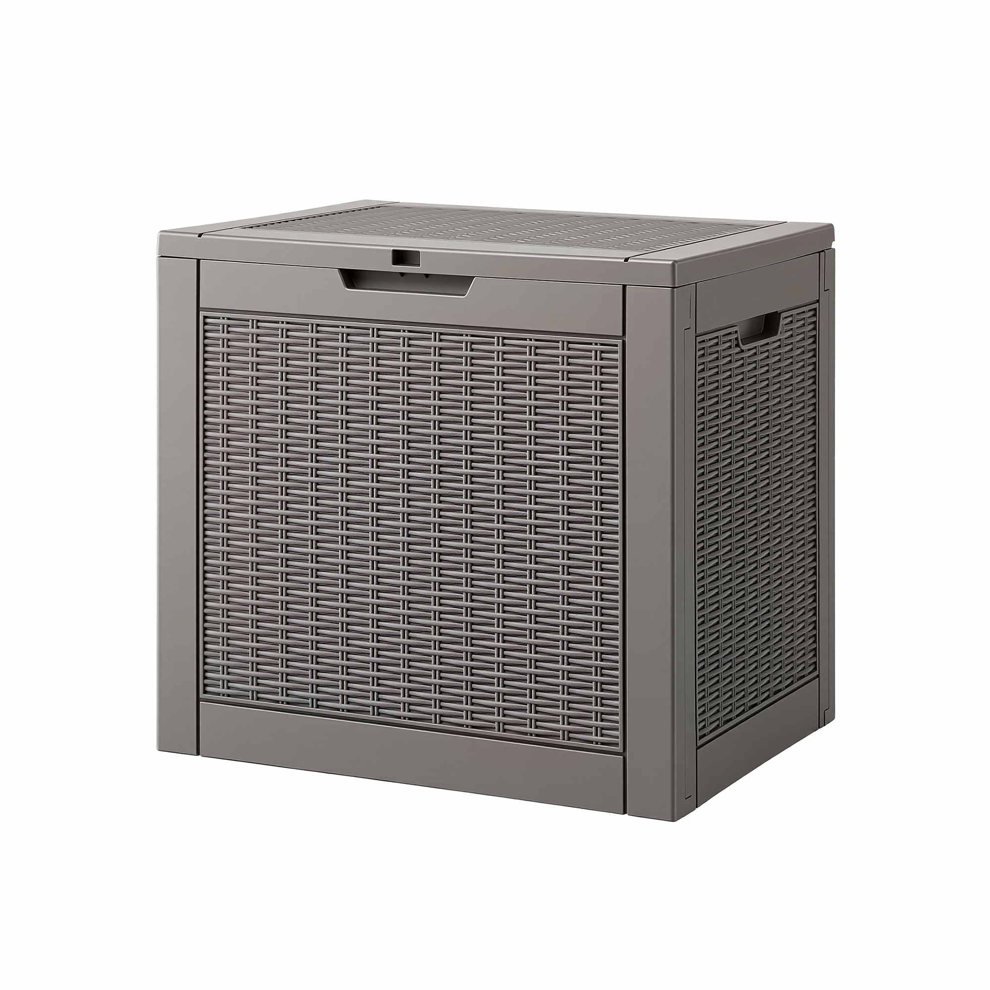 Outdoor Storage Box 118L Container Lockable Garden Toy Tool Rattan-Texture Brown - Furniture > Outdoor > Outdoor Storage Boxes - Rivercity House & Home Co. (ABN 18 642 972 209) - Affordable Modern Furniture Australia