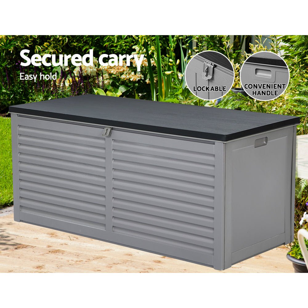 Outdoor Storage Box 490L Bench Seat Indoor Garden Toy Tool Sheds Chest - Rivercity House & Home Co. (ABN 18 642 972 209) - Affordable Modern Furniture Australia