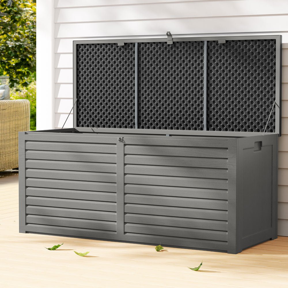 Outdoor Storage Box 490L Bench Seat Indoor Garden Toy Tool Sheds Chest - Rivercity House & Home Co. (ABN 18 642 972 209) - Affordable Modern Furniture Australia