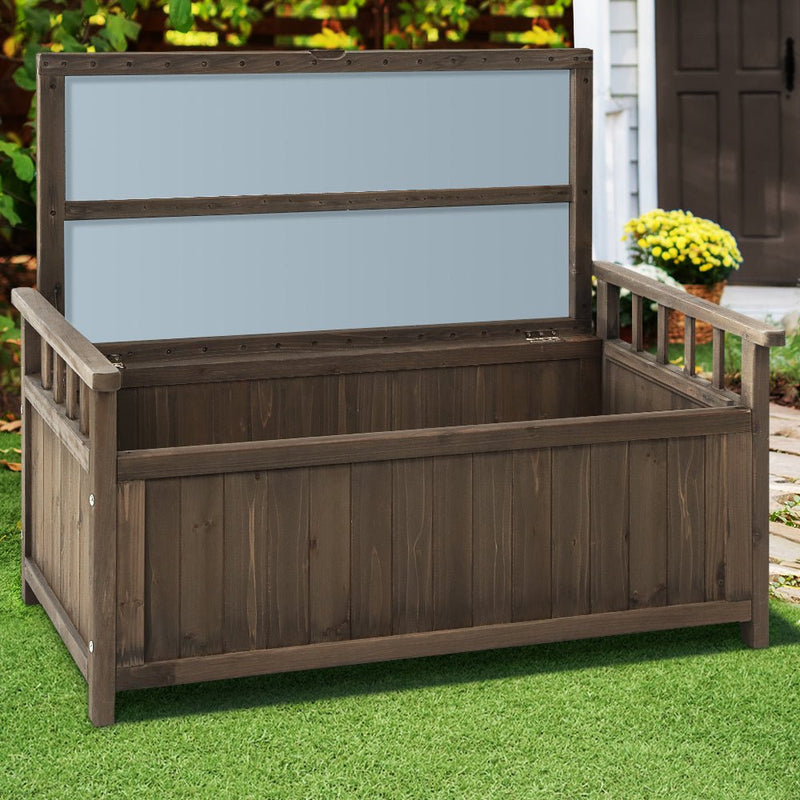 Outdoor Storage Box Wooden Garden Bench Chest Toy Tool Sheds Furniture - Rivercity House & Home Co. (ABN 18 642 972 209) - Affordable Modern Furniture Australia