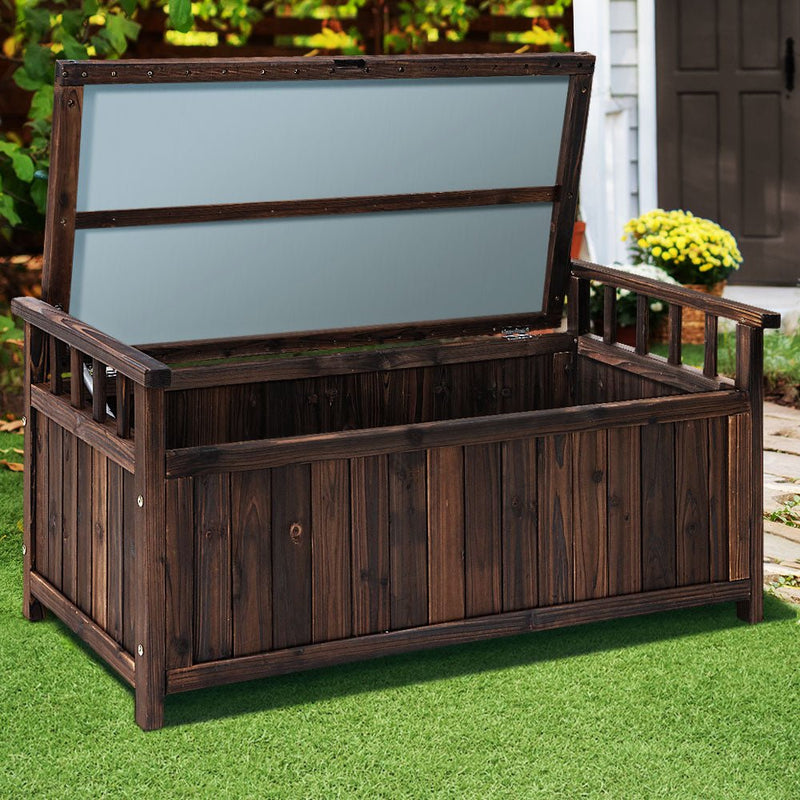 Outdoor Storage Box Wooden Garden Bench Chest Toy Tool Sheds Furniture - Rivercity House & Home Co. (ABN 18 642 972 209) - Affordable Modern Furniture Australia