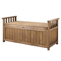 Outdoor Storage Box Wooden Garden Bench Chest Toy Tool Sheds Furniture